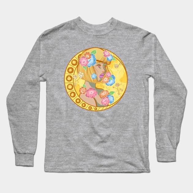 Flora 2 Long Sleeve T-Shirt by samooart